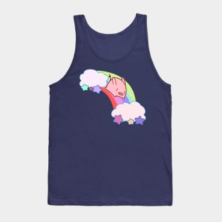 Kawaii Rainbow Pig Tank Top